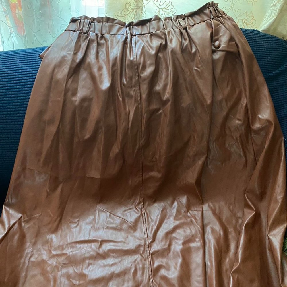 Leather Skirt Plus